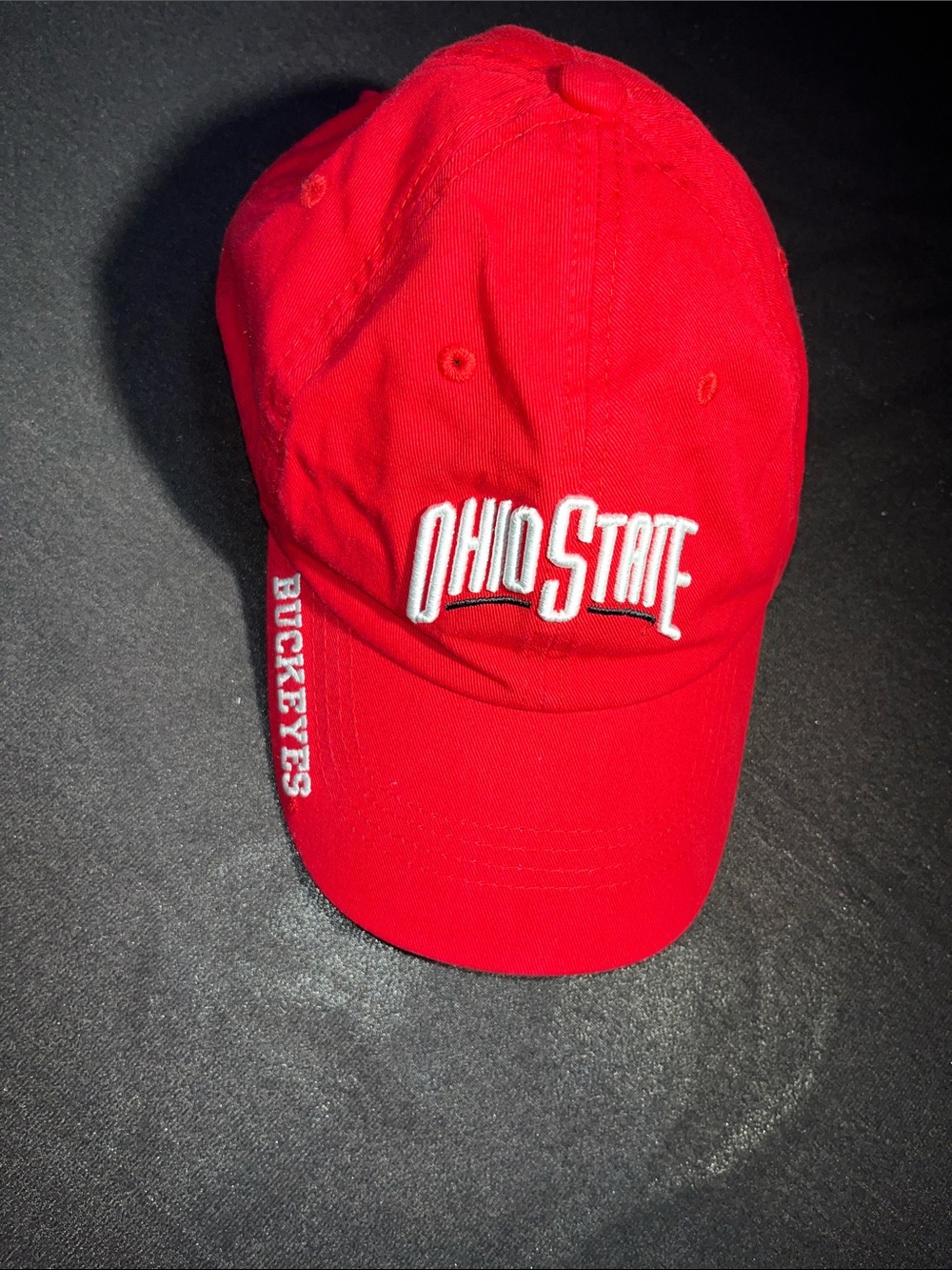 Ohio State Buckeyes Adult Baseball Cap with Embroidered Lettering